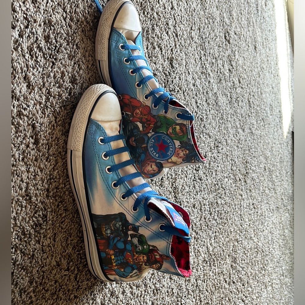 Men’s, All star converse, chuck taylar, Justice League America, size 10